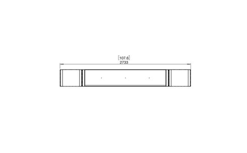 Ecosmart Fire Flex 104IL.BX2 Island Fireplace Insert - Black Finish / Black Burner - ESF.FX.104IL.BX2.B
